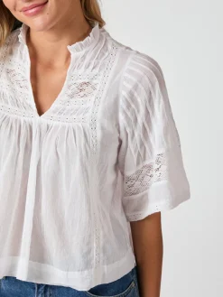 NEO NOIR Siama Voile Blouse White