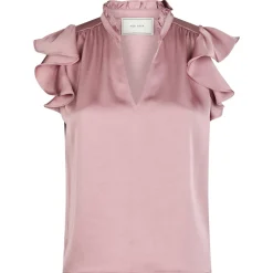 NEO NOIR Stella Heavy Blouse Evening Rose
