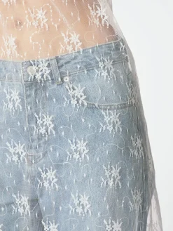 NEO NOIR Tarzana Lace Sequins Dress White