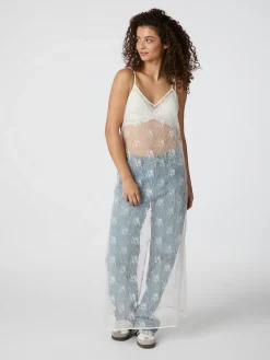 NEO NOIR Tarzana Lace Sequins Dress White