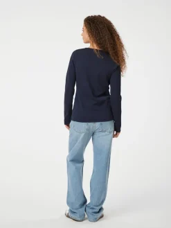 NEO NOIR Teller Knit Blouse Dark Navy