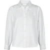 NEO NOIR Tilly C Poplin Shirt White