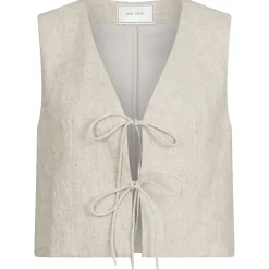 NEO NOIR Varsa Ramie Waistcoat Nature