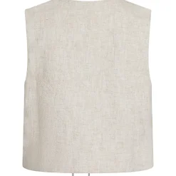 NEO NOIR Varsa Ramie Waistcoat Nature
