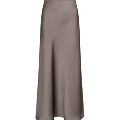 NEO NOIR Vicky Heavy Sateen Skirt Warm Grey