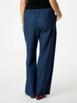 NEO NOIR Yana Denim Long Pants Dark Blue