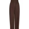 NEO NOIR Yana Poplin Pants Dark Brown
