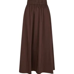 NEO NOIR Yara Poplin Skir Dark Brown