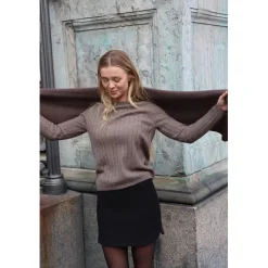 O'TAY Anna Blouse Brownstone