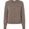 O'TAY Faith Cardigan Brownstone