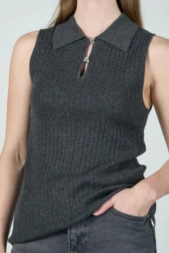 O'TAY Maddie Top Grey