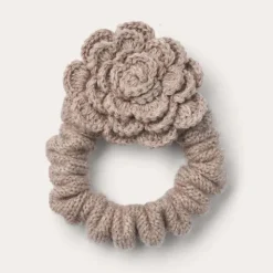 O'TAY Small Scrunchie Flower Light Smoke