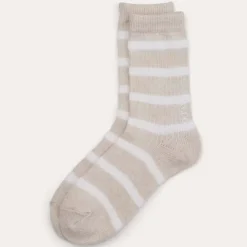 O'TAY Striped Socks Sand/Off White Onesize