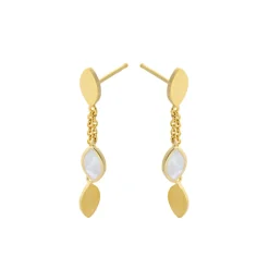 PERNILLE CORYDON Flake Earrings Length (guld/sølv)