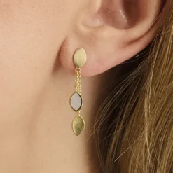 PERNILLE CORYDON Flake Earrings Length (guld/sølv)