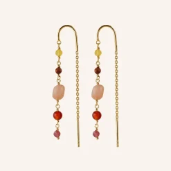 PERNILLE CORYDON Golden Fields Earring Length (guld/sølv)