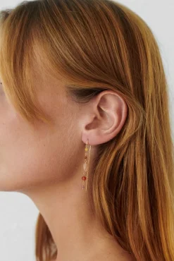 PERNILLE CORYDON Golden Fields Earring Length (guld/sølv)