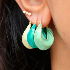 PICO COPENHAGEN Afrika Earrings Blå