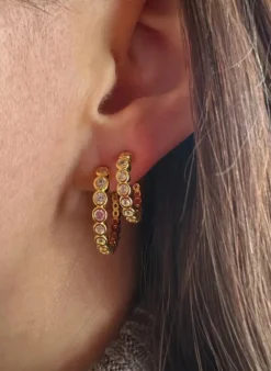 PICO COPENHAGEN Alba Crystal Studs Klar