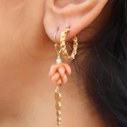 PICO COPENHAGEN Dicte Hoops (guld/sølv)