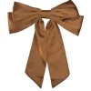 PICO COPENHAGEN Isabella Bow Barette Cognac