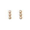 PICO COPENHAGEN Paige Crystal Studs Champagne