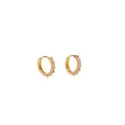 PICO COPENHAGEN Suede Hoops Powder