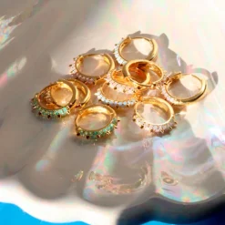 PICO COPENHAGEN Suede Hoops Klar