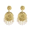 PLISSÈ COPENHAGEN Aase Earrings Gold