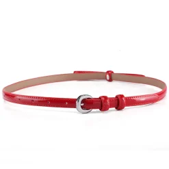 PLISSÉ COPENHAGEN Ladina Bow Belt Red