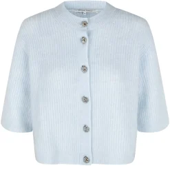 SECOND FEMALE Andria Knit Cardigan Sky Writing