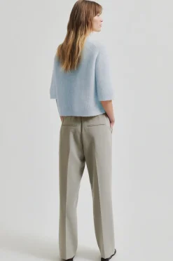 SECOND FEMALE Andria Knit Cardigan Sky Writing