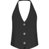 SECOND FEMALE Fique Tailored Waistcoat Sort