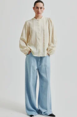 SECOND FEMALE Irvin Denim Jeans Light Blue