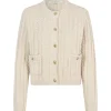 SECOND FEMALE Karolina Knit Cardigan Pumice Stone
