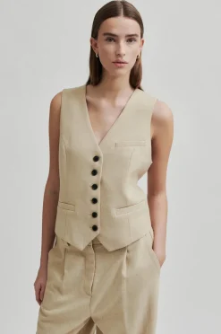 SECOND FEMALE Navada Waistcoat Beige