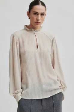 SECOND FEMALE Vitta Blouse Brazillan Sand