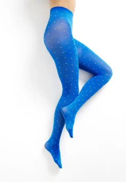 SNEAKY FOX Dot Pantyhose Princess Blue