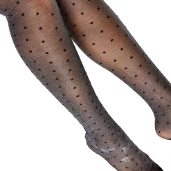SNEAKY FOX Fay Pantyhose Black Silver