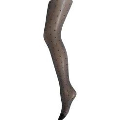 SNEAKY FOX Fay Pantyhose Black Silver