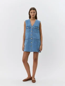 SOFIE SCHNOOR ALBERTINESW S252186 Dress Denim Blue