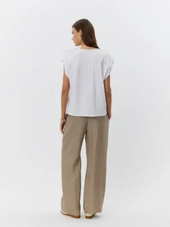 SOFIE SCHNOOR Baysw T-shirt White Gold