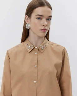 SOFIE SCHNOOR S251275 Ellidasw Shirt Camel