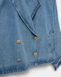 SOFIE SCHNOOR S251250 Eudorasw Jacket Denim Blue