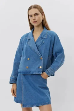 SOFIE SCHNOOR S251250 Eudorasw Jacket Denim Blue