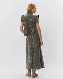 SOFIE SCHNOOR S251428 Fahrasw Vest Light Brown Leopard