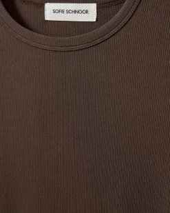 SOFIE SCHNOOR Snos243 PETRICIASW T-shirt Brown Fudge
