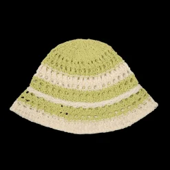 SUI AVA Bohemian Stripe Hat Green