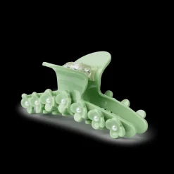 SUI AVA Bright Flower Pearly Clip Green