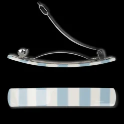 SUI AVA Classic Stripe Hair Clip Light Blue